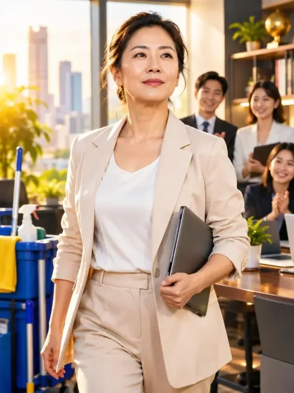 保洁阿姨的逆袭人生 封面 保洁阿姨的逆袭人生封面